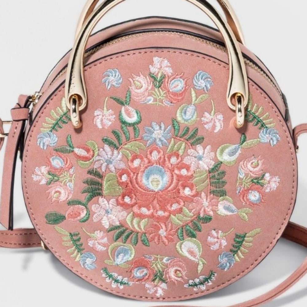🆕️WOMEN'S FLORAL EMBROIDERED CANTEEN STYLE BAG - Picture 6 of 7